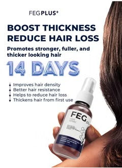 FEGPLUS Minoxidil Hair & Beard Growth Serum (50ml), Seaweed & Rosemary Extract Water, Minoxidil 5% Hair Growth Treatment